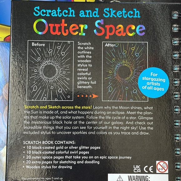 Trace - Along Scratch and Sketch OUTER SPACE and SOLAR SYSTEM Activity Books - Picture 11 of 11